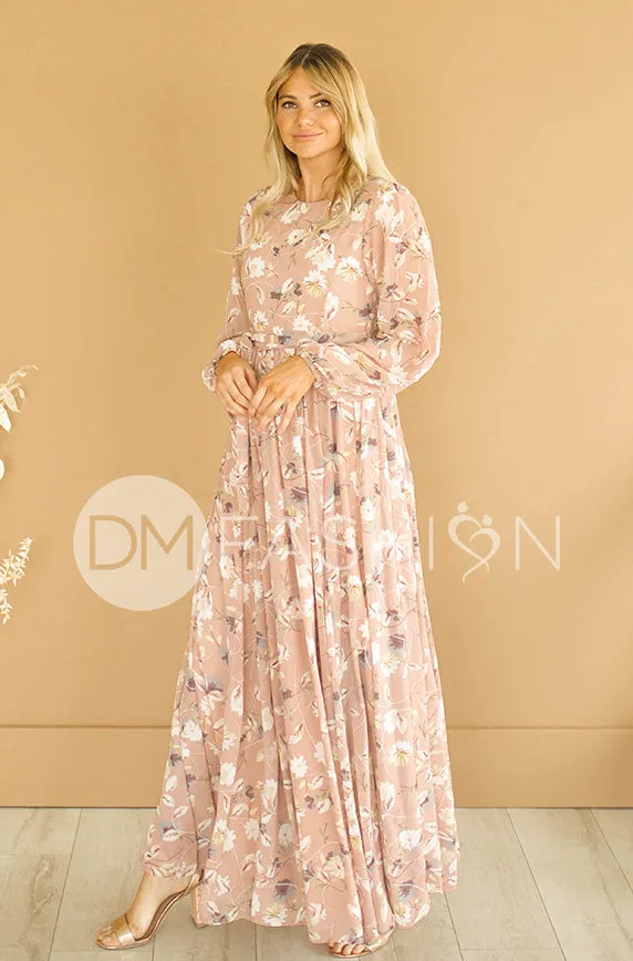 Skye Dusty Rose Floral Maxi - DM Exclusive- FINAL FEW - FINAL SALE