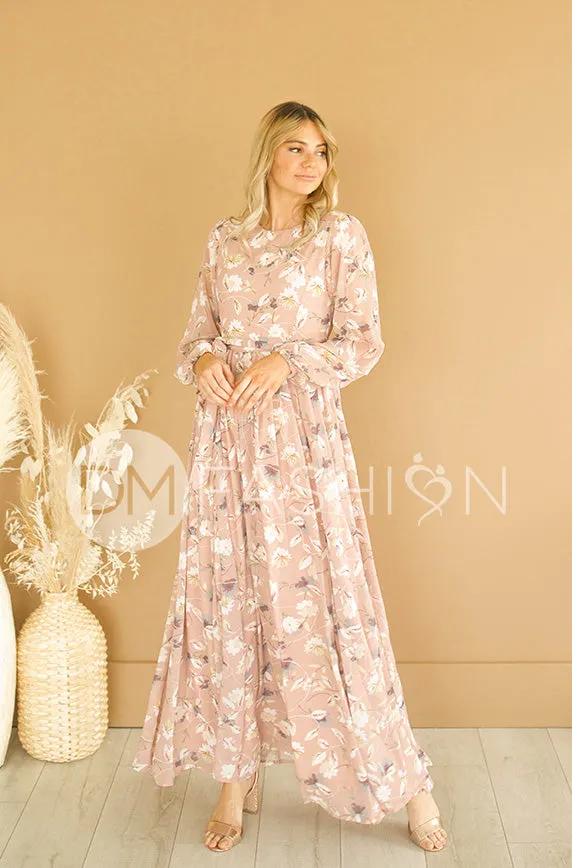 Skye Dusty Rose Floral Maxi - DM Exclusive- FINAL FEW - FINAL SALE