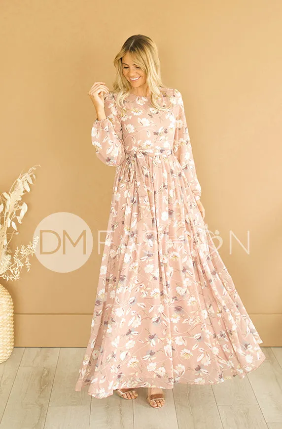 Skye Dusty Rose Floral Maxi - DM Exclusive- FINAL FEW - FINAL SALE