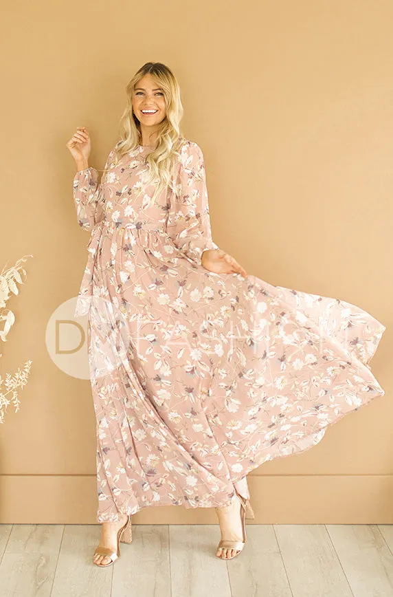 Skye Dusty Rose Floral Maxi - DM Exclusive- FINAL FEW - FINAL SALE