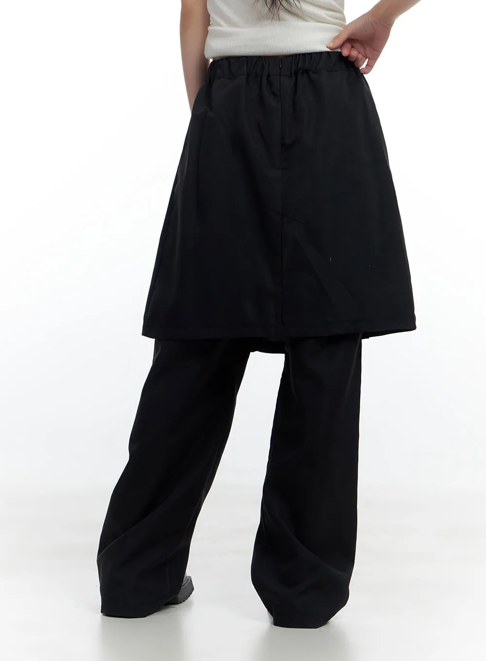 Solid Pleated Midi Skirt Bottoms CS420