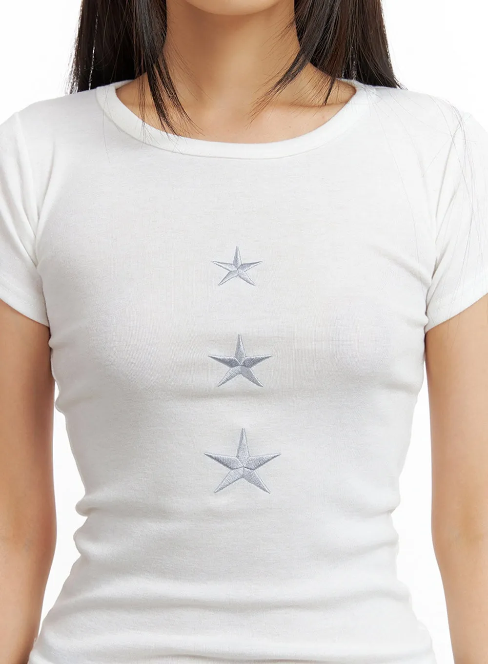 Star Graphic Crop Top IL409