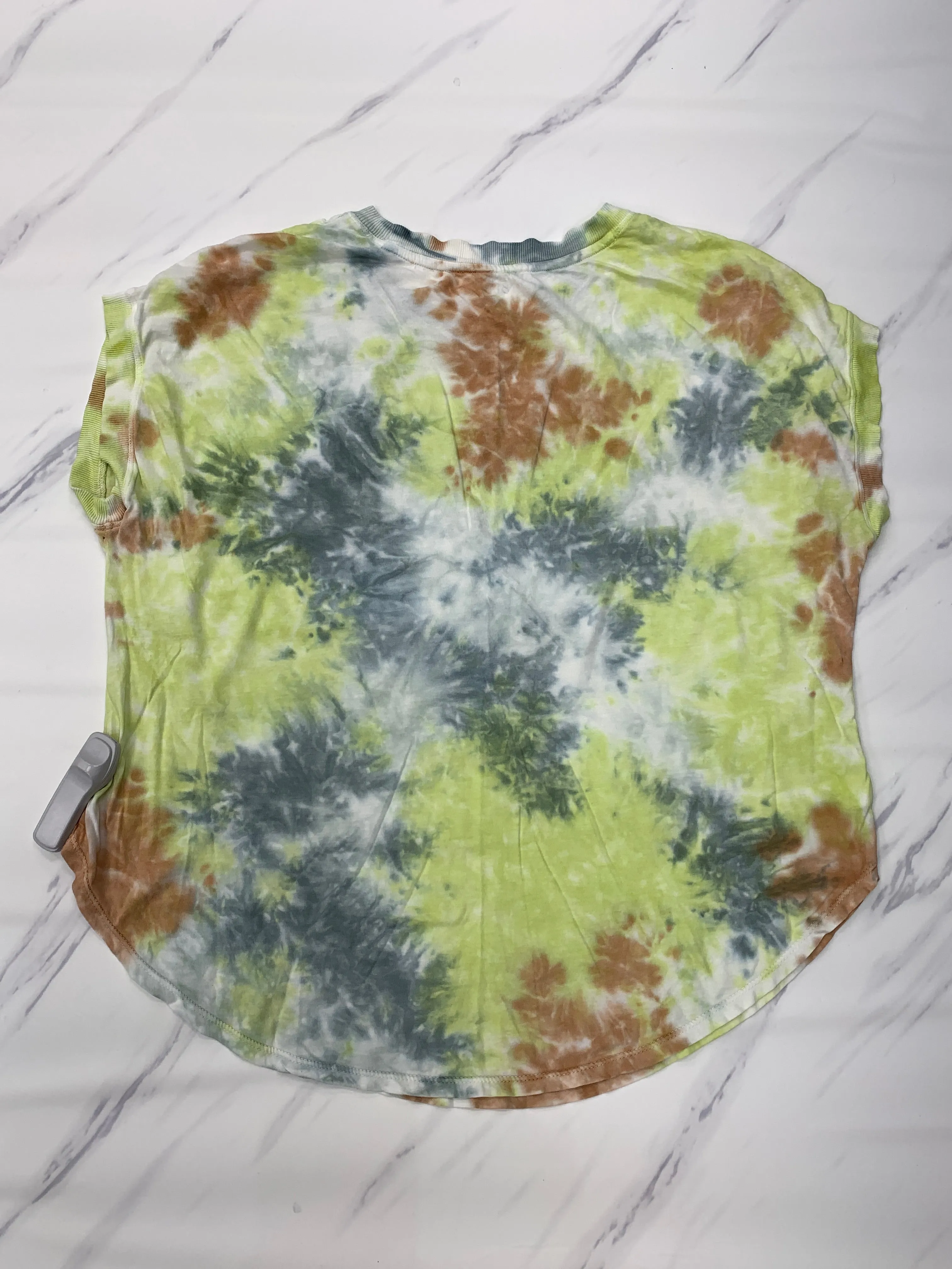 Top Short Sleeve Basic By Lou And Grey In Tie Dye Print, Size: M