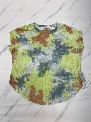 Top Short Sleeve Basic By Lou And Grey In Tie Dye Print, Size: M