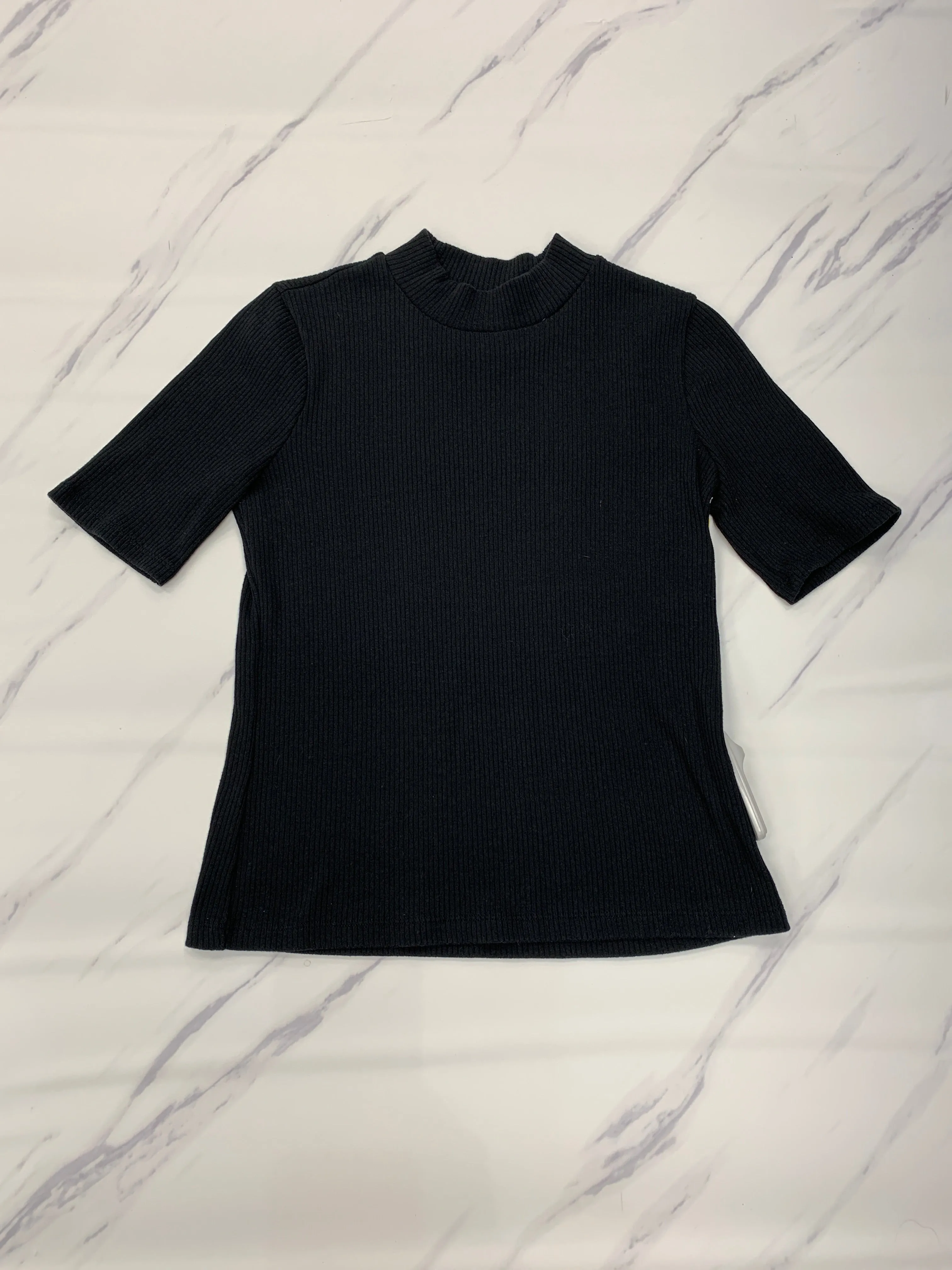 Top Short Sleeve Basic By Madewell In Black, Size: M