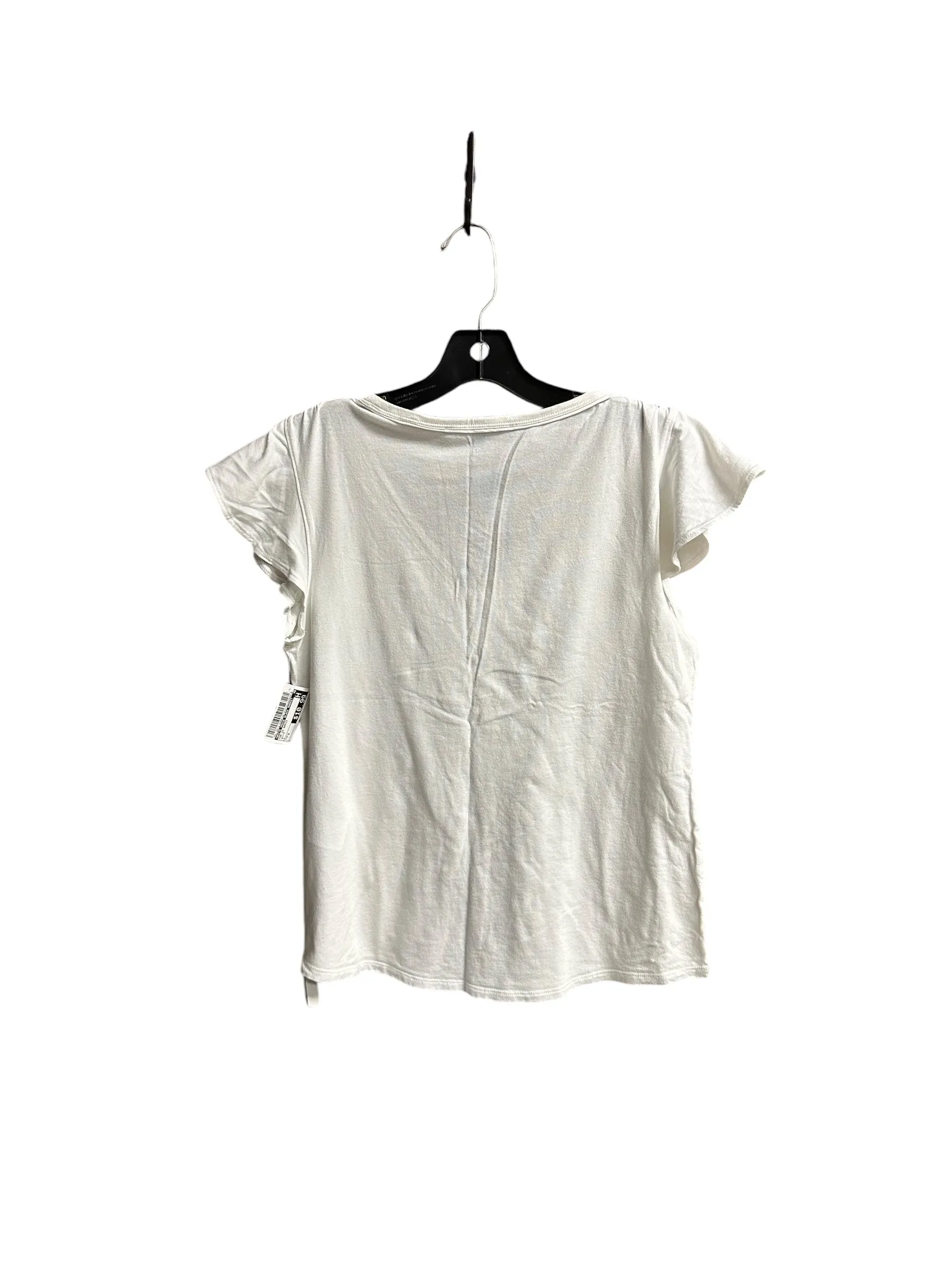 Top Short Sleeve Basic By White House Black Market In White, Size: S