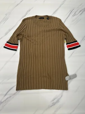 Top Short Sleeve By Atm In Brown, Size: Xl