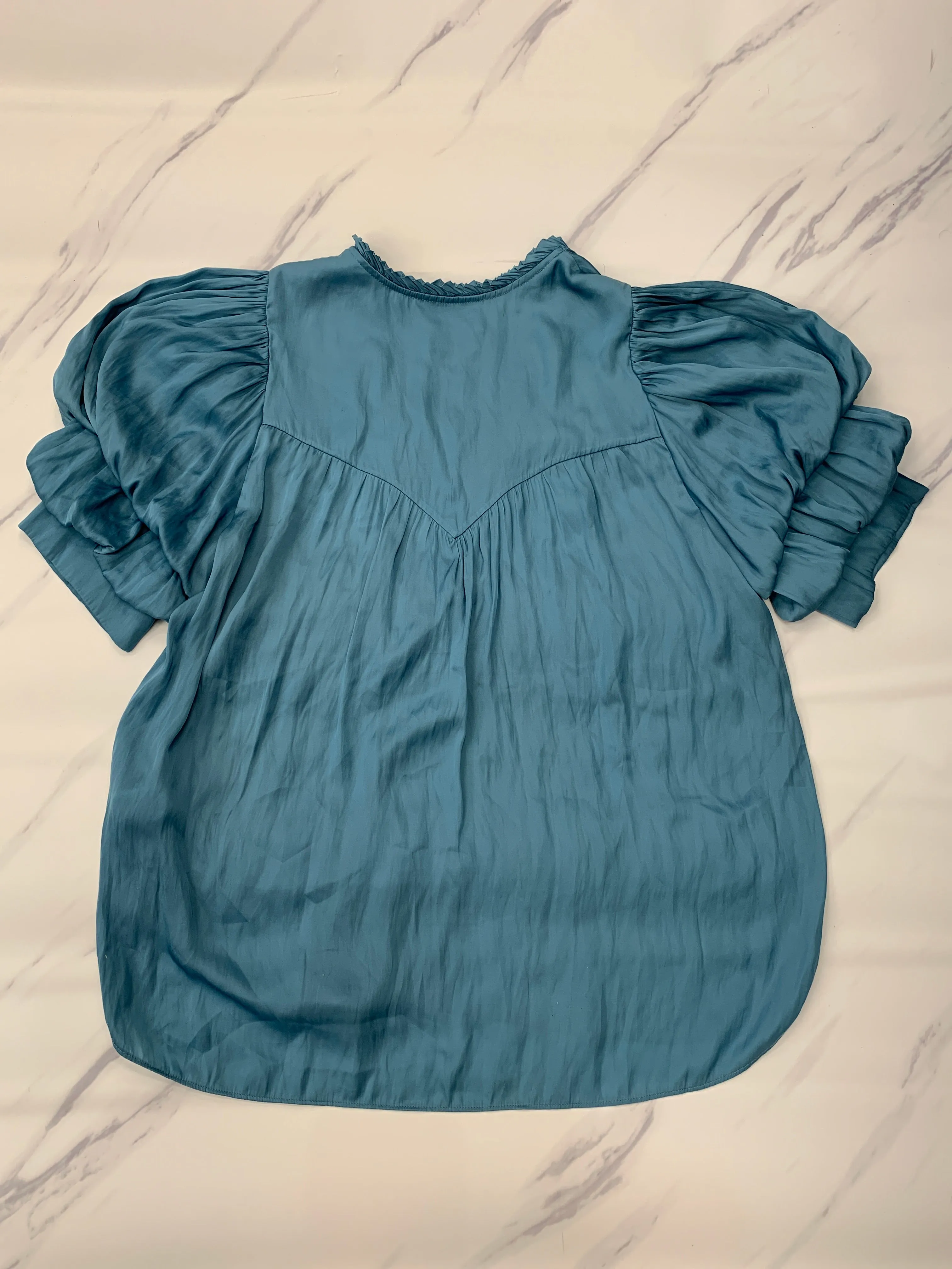 Top Short Sleeve Designer By Zadig And Voltaire In Blue, Size: Xs