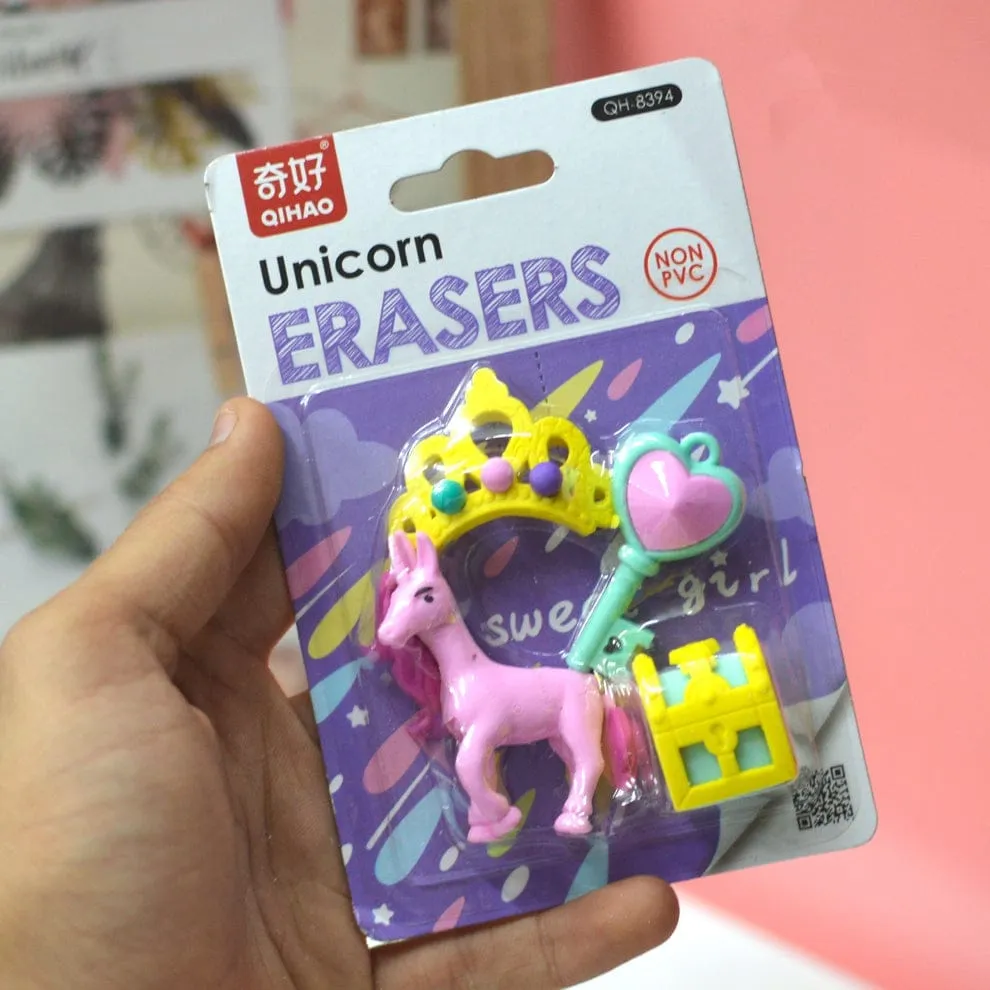 Unicorn Style Erasers