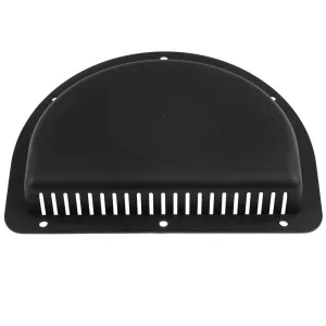 Vent, Exterior Black Half Moon for 3" Diameter Hole - Black