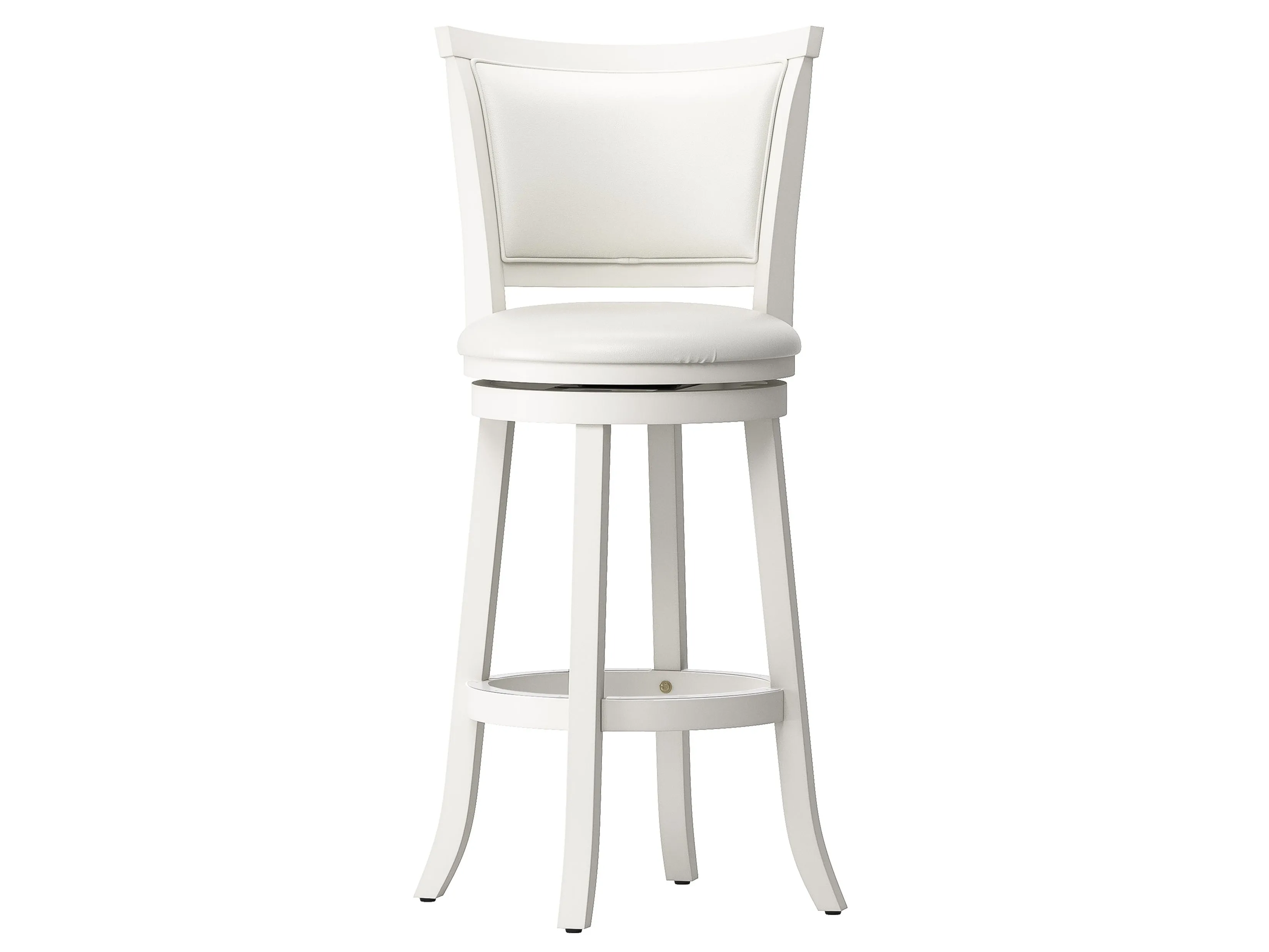 White Bar Height Bar Stools, Set of 2