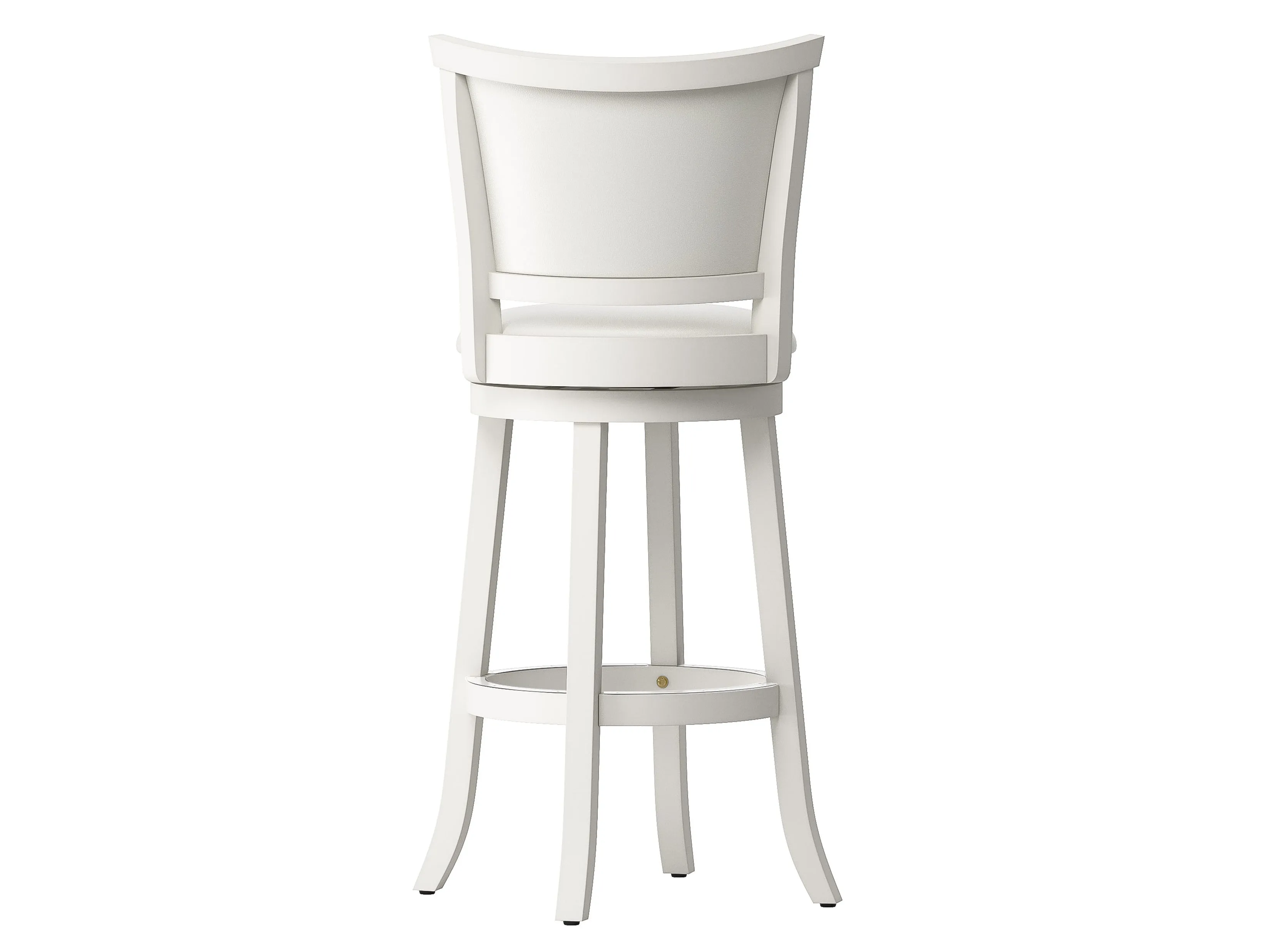 White Bar Height Bar Stools, Set of 2